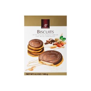 Tg Round Biscuits W H/Nut Peanut N Milk Choco 180G
