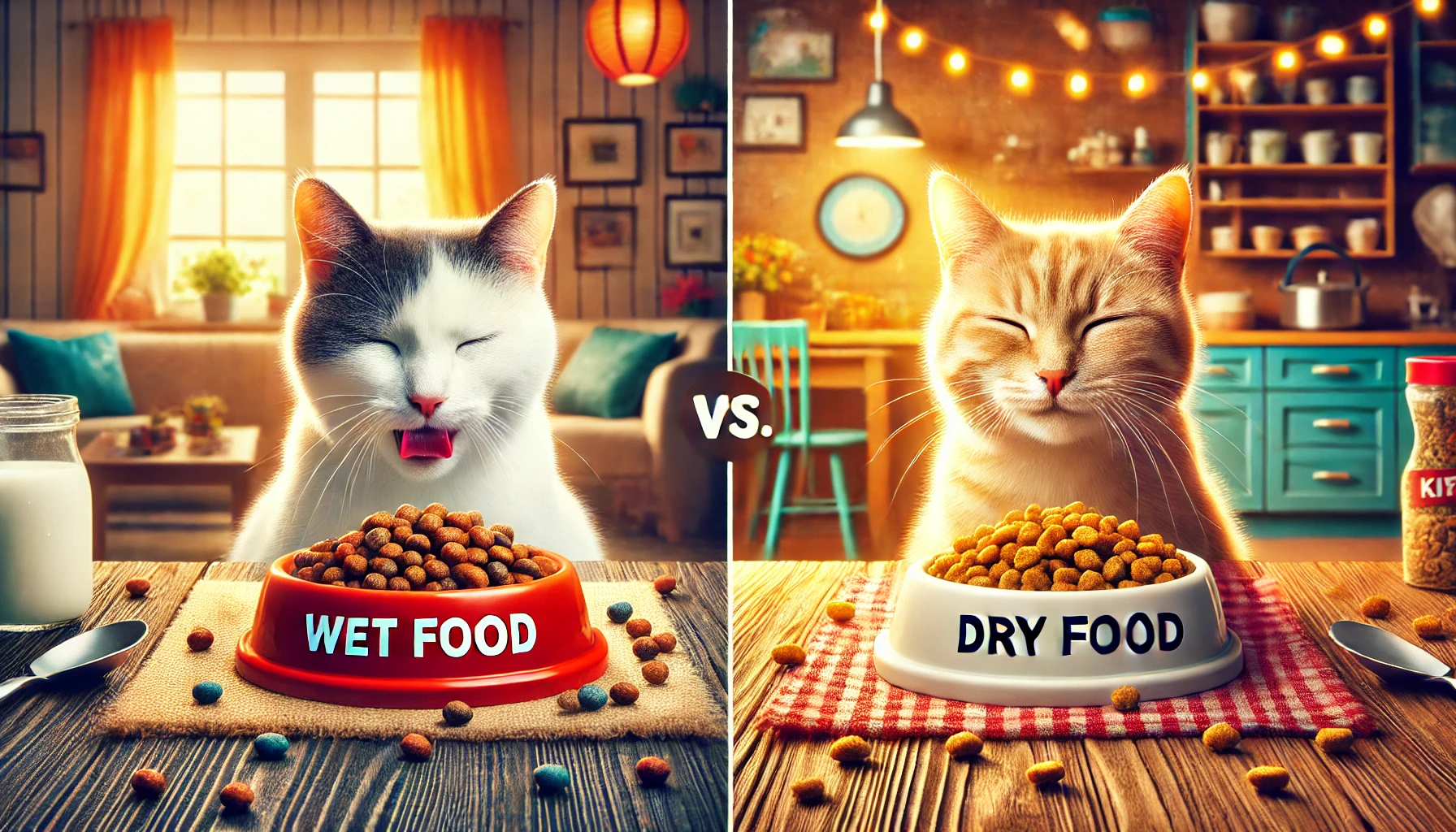 Wet Food vs. Dry Food for Cats – The Difference Explained